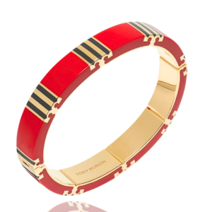 red t stripe bangle medium