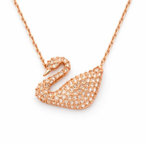 Swan Crystal Pendant Necklace – 5121597 (Rose Gold)