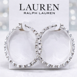 crystal hoop earrings