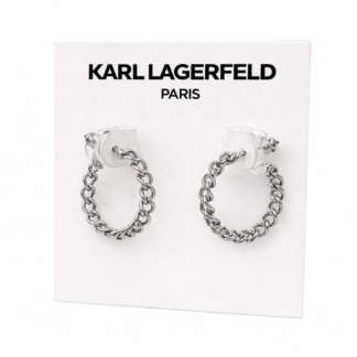 silver chain hoop earrings