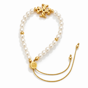 Pearl & Gold Adjustable Bracelet